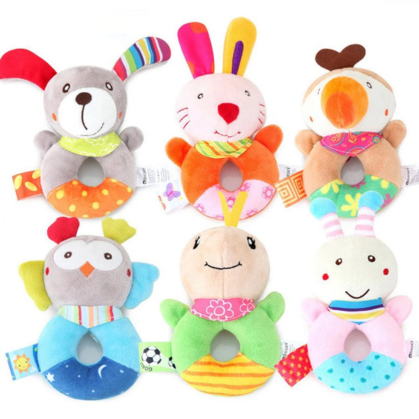 Newborn Doll Plush Rattle Toy
